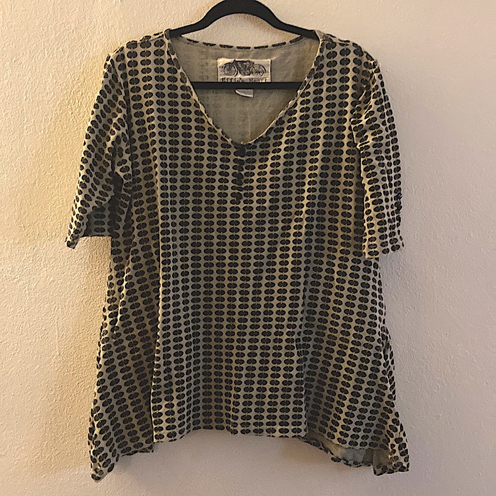 Effie’s Heart olive printed top
